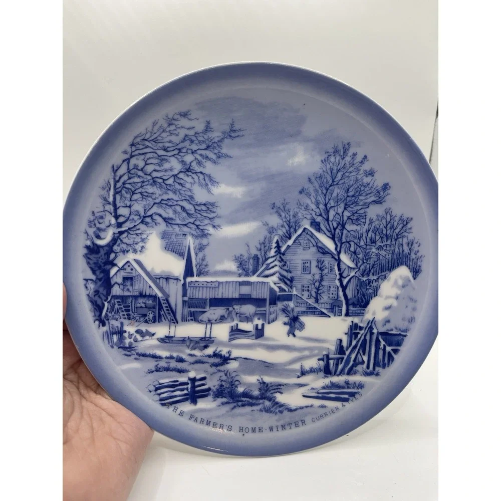 CURRIER & IVES COLLECTOR PLATE 7‎ 3/4